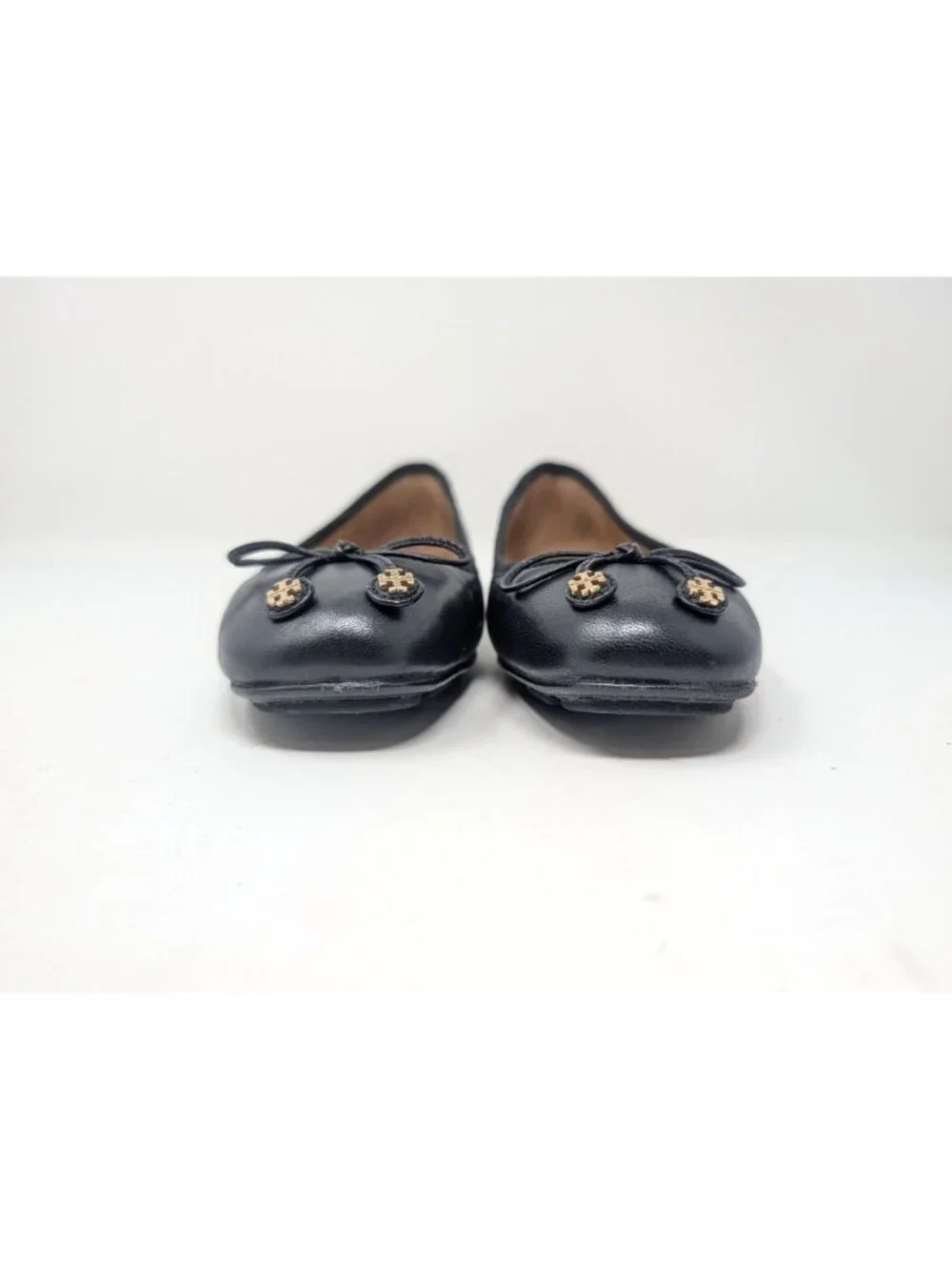 Tory Burch Laila Driving Ballet 5 Black Leather
